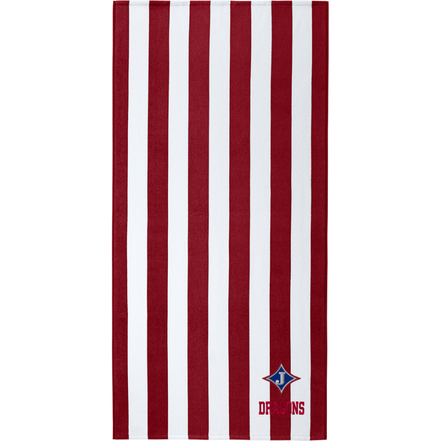 Jefferson Dragons <span class="pdp-name-mascot">Jefferson Dragons</span> Port Authority Value Cabana Stripe Beach Towel