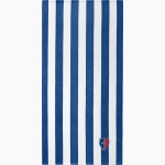 ZANESVILLE HIGH SCHOOL BLUE DEVILS Port Authority Value Cabana Stripe Beach Towel Front Thumbnail