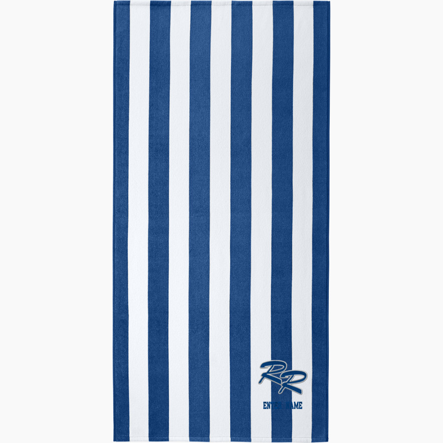 ROBINSON HIGH SCHOOL ROCKETS <span class="pdp-name-mascot">ROBINSON ROCKETS</span> Port Authority Value Cabana Stripe Beach Towel
