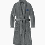 Coxsackie-Athens High School Riverhawks official sideline store <span class="pdp-name-mascot">Coxsackie-Athens Riverhawks</span> Port Authority Men's Plush Microfleece Shawl Collar Robe Front Thumbnail