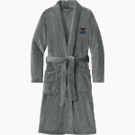 Oswalt Eagles <span class="pdp-name-mascot">Oswalt Academy Eagles</span> Port Authority Men's Plush Microfleece Shawl Collar Robe Front Thumbnail