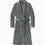 JOHN LEFLORE HIGH SCHOOL RATTLERS <span class="pdp-name-mascot">JOHN LEFLORE RATTLERS</span> Port Authority Men's Plush Microfleece Shawl Collar Robe Front Thumbnail