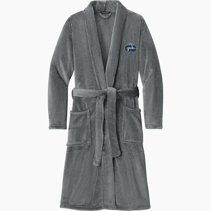 Coxsackie-Athens High School Riverhawks official sideline store <span class="pdp-name-mascot">Coxsackie-Athens Riverhawks</span> Port Authority Men's Plush Microfleece Shawl Collar Robe