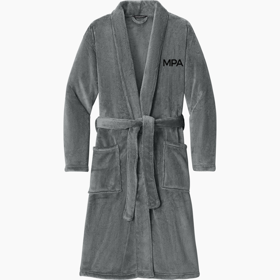 Mounds Park Academy Panthers <span class="pdp-name-mascot">Mounds Park Panthers</span> Port Authority Men's Plush Microfleece Shawl Collar Robe