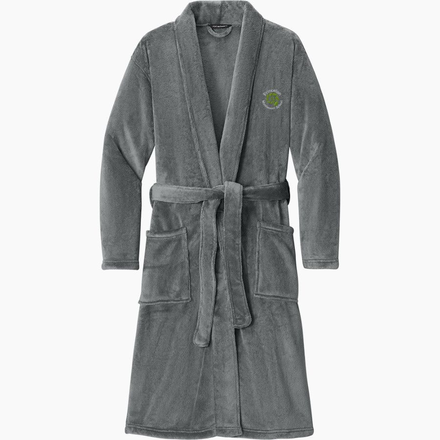 Princeton Montessori School <span class="pdp-name-mascot">Princeton Montessori Deer</span> Port Authority Men's Plush Microfleece Shawl Collar Robe