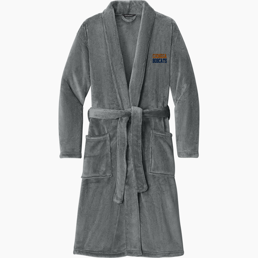 Cienega Bobcats Port Authority Men's Plush Microfleece Shawl Collar Robe