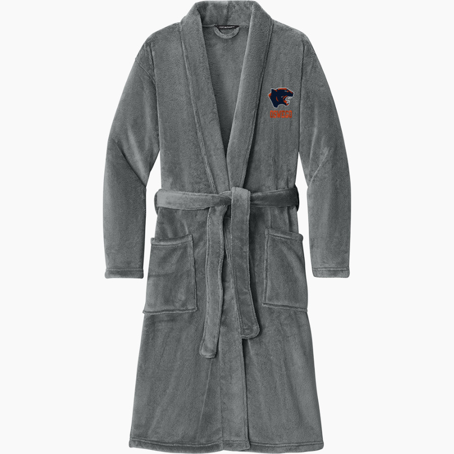 Oswego Panthers <span class="pdp-name-mascot">Oswego Panthers</span> Port Authority Men's Plush Microfleece Shawl Collar Robe