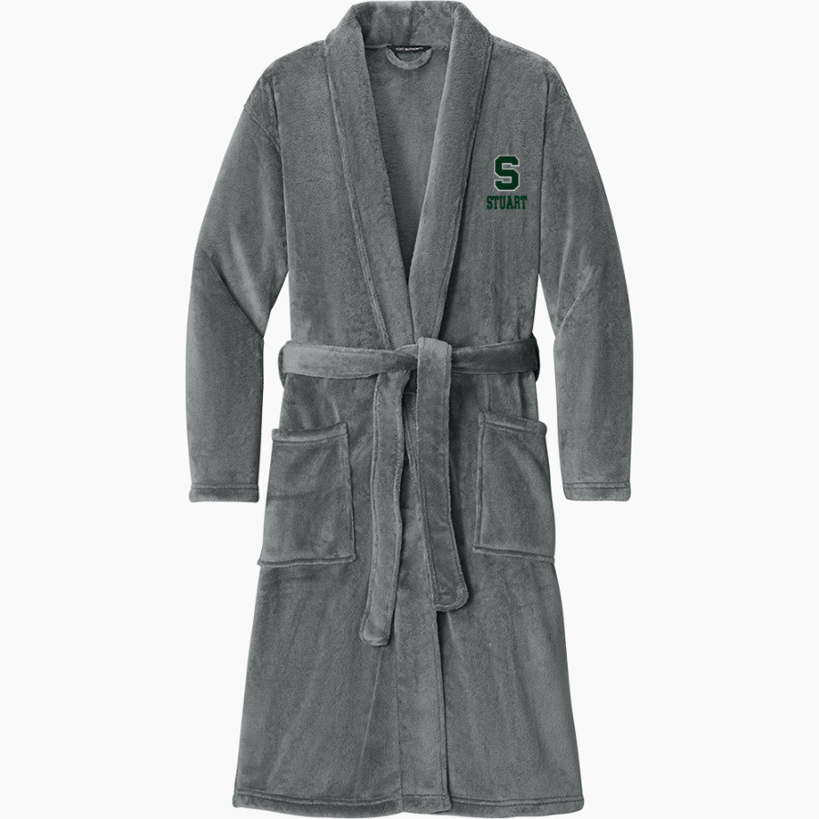 Stuart Tartans Port Authority Men's Plush Microfleece Shawl Collar Robe