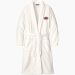 LOWELL HIGH SCHOOL RED DEVILS <span class="pdp-name-mascot">LOWELL RED DEVILS</span> Port Authority Men's Plush Microfleece Shawl Collar Robe Front Thumbnail