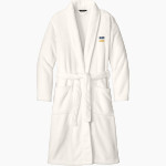 SHADE HIGH SCHOOL PANTHERS Port Authority Men's Plush Microfleece Shawl Collar Robe Front Thumbnail