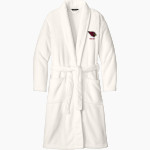 MAYVILLE HIGH SCHOOL CARDINALS Port Authority Men's Plush Microfleece Shawl Collar Robe Front Thumbnail