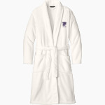 DULUTH HIGH SCHOOL WILDCATS <span class="pdp-name-mascot">DULUTH WILDCATS</span> Port Authority Men's Plush Microfleece Shawl Collar Robe Front Thumbnail
