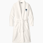 HARRISONVILLE HIGH SCHOOL WILDCATS Port Authority Men's Plush Microfleece Shawl Collar Robe Front Thumbnail