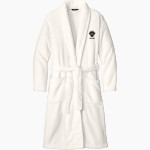 CRANDALL HIGH SCHOOL PIRATES Port Authority Men's Plush Microfleece Shawl Collar Robe Front Thumbnail