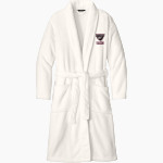 Deer Park Falcons Port Authority Men's Plush Microfleece Shawl Collar Robe Front Thumbnail