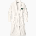 Mid-Pacific Owls <span class="pdp-name-mascot">Mid-Pacific Owls</span> Port Authority Men's Plush Microfleece Shawl Collar Robe Front Thumbnail