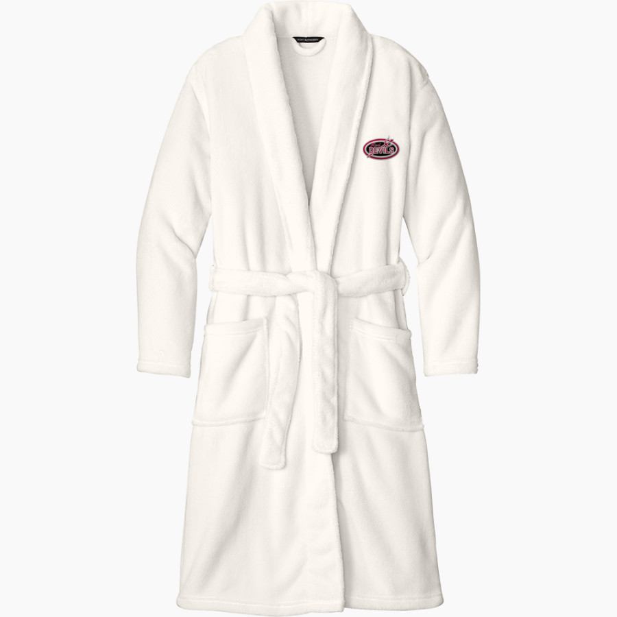 LOWELL HIGH SCHOOL RED DEVILS <span class="pdp-name-mascot">LOWELL RED DEVILS</span> Port Authority Men's Plush Microfleece Shawl Collar Robe