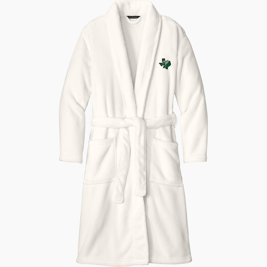BOLES HIGH SCHOOL HORNETS Port Authority Men's Plush Microfleece Shawl Collar Robe