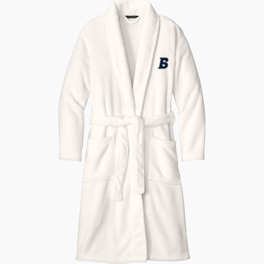 Brandeis Judges Online Store <span class="pdp-name-mascot">Brandeis Judges</span> Port Authority Men's Plush Microfleece Shawl Collar Robe