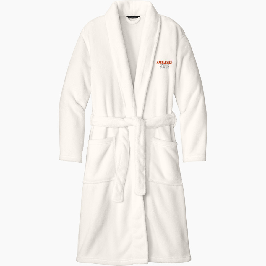 Macalester Scots <span class="pdp-name-mascot">Macalester Scots</span> Port Authority Men's Plush Microfleece Shawl Collar Robe