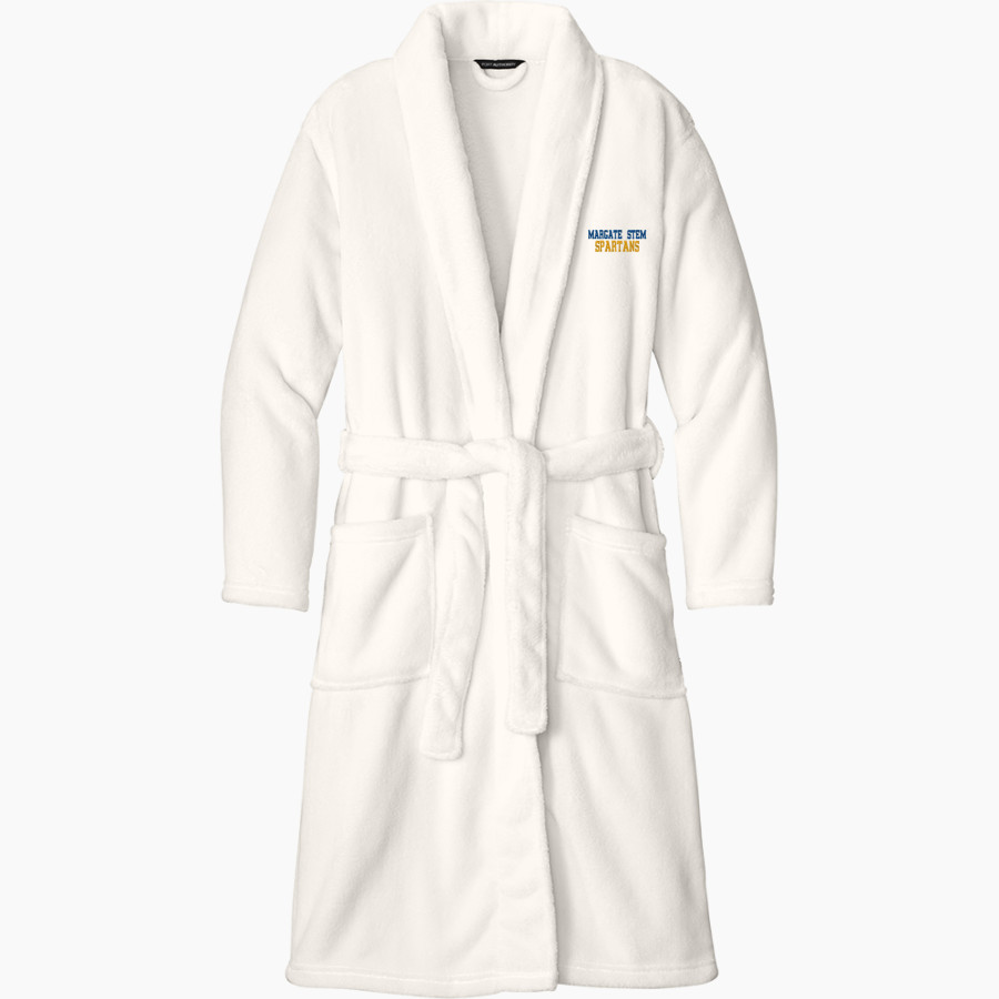 Margate STEM Spartans <span class="pdp-name-mascot">MARGATE STEM MAGNET Spartans</span> Port Authority Men's Plush Microfleece Shawl Collar Robe