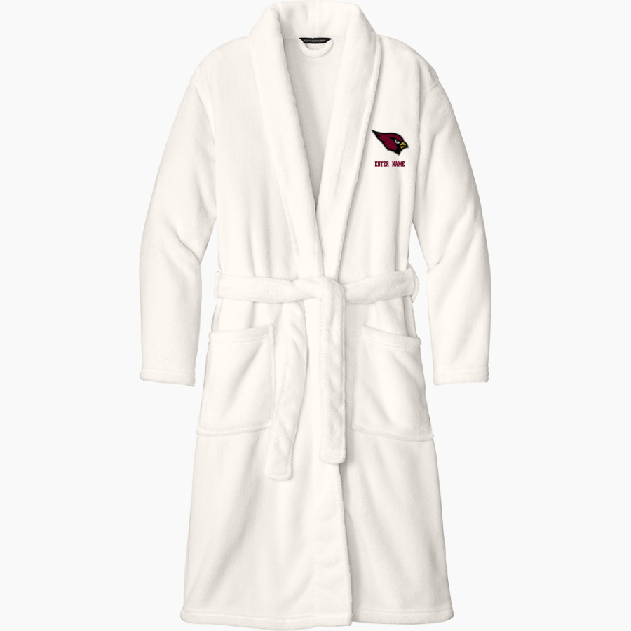 MAYVILLE HIGH SCHOOL CARDINALS Port Authority Men's Plush Microfleece Shawl Collar Robe