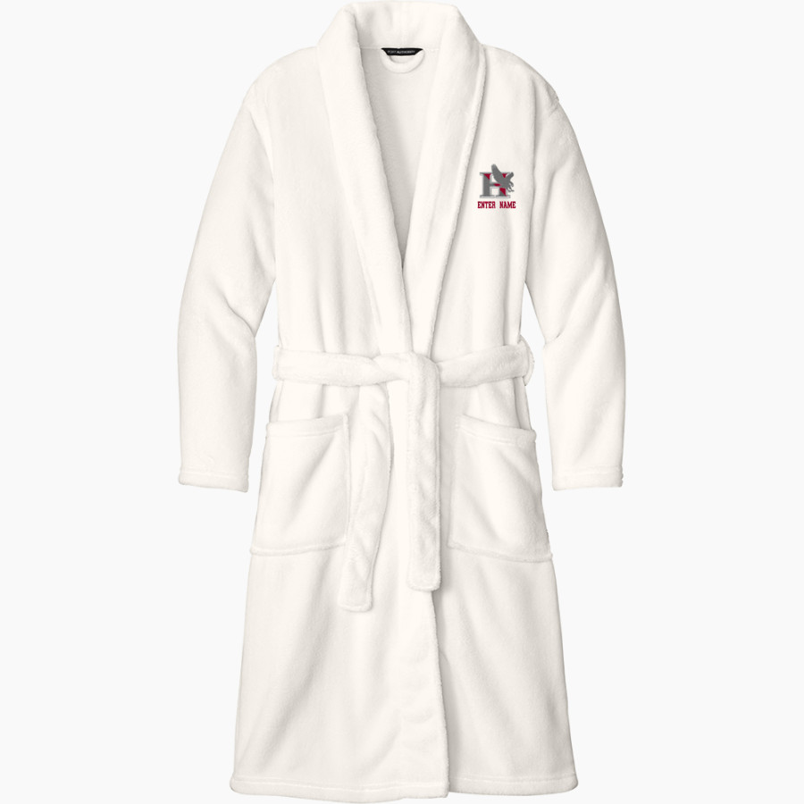 HAWKEN SCHOOL HAWKS <span class="pdp-name-mascot">HAWKEN HAWKS</span> Port Authority Men's Plush Microfleece Shawl Collar Robe