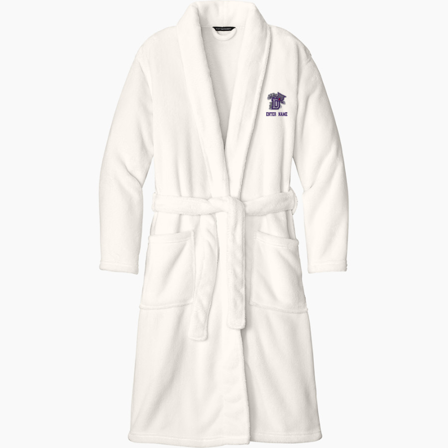 DULUTH HIGH SCHOOL WILDCATS <span class="pdp-name-mascot">DULUTH WILDCATS</span> Port Authority Men's Plush Microfleece Shawl Collar Robe