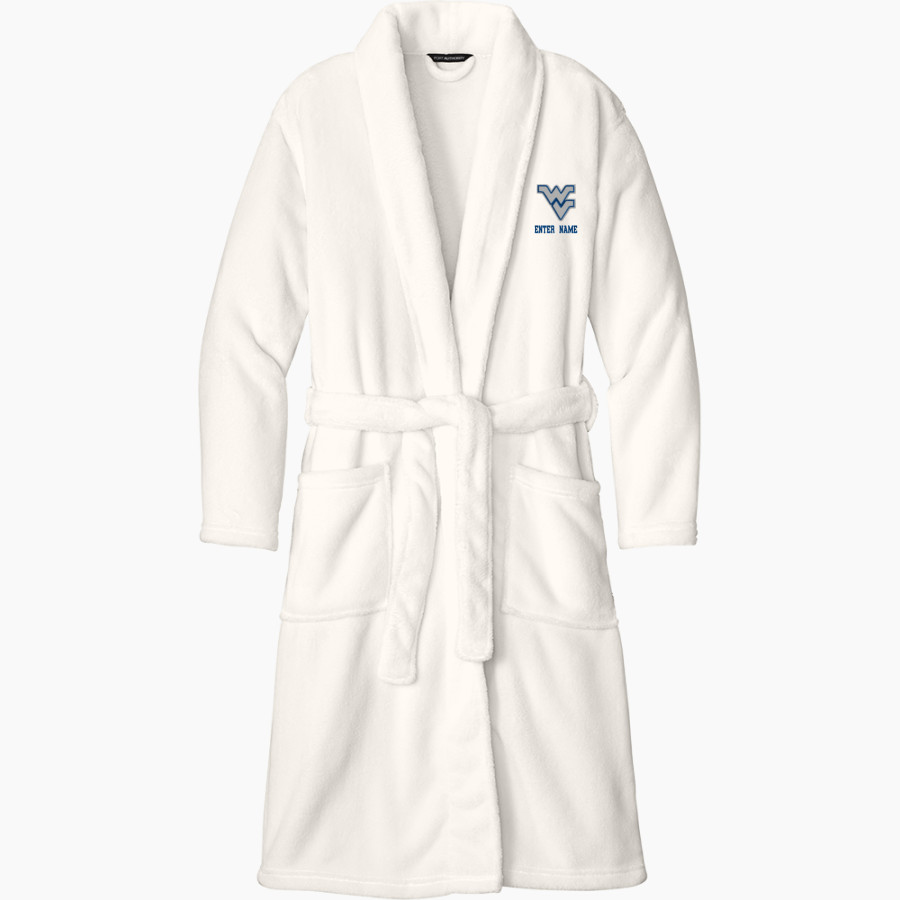 WATER VALLEY HIGH SCHOOL BLUE DEVILS Port Authority Men's Plush Microfleece Shawl Collar Robe