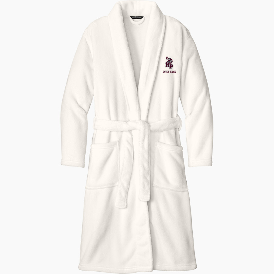 HAZEL PARK HIGH SCHOOL VIKINGS Port Authority Men's Plush Microfleece Shawl Collar Robe