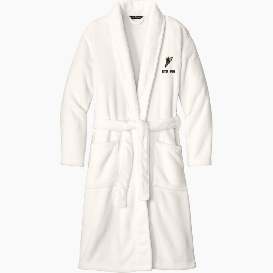 Superior Yellowjackets <span class="pdp-name-mascot">UW Superior Yellowjackets</span> Port Authority Men's Plush Microfleece Shawl Collar Robe