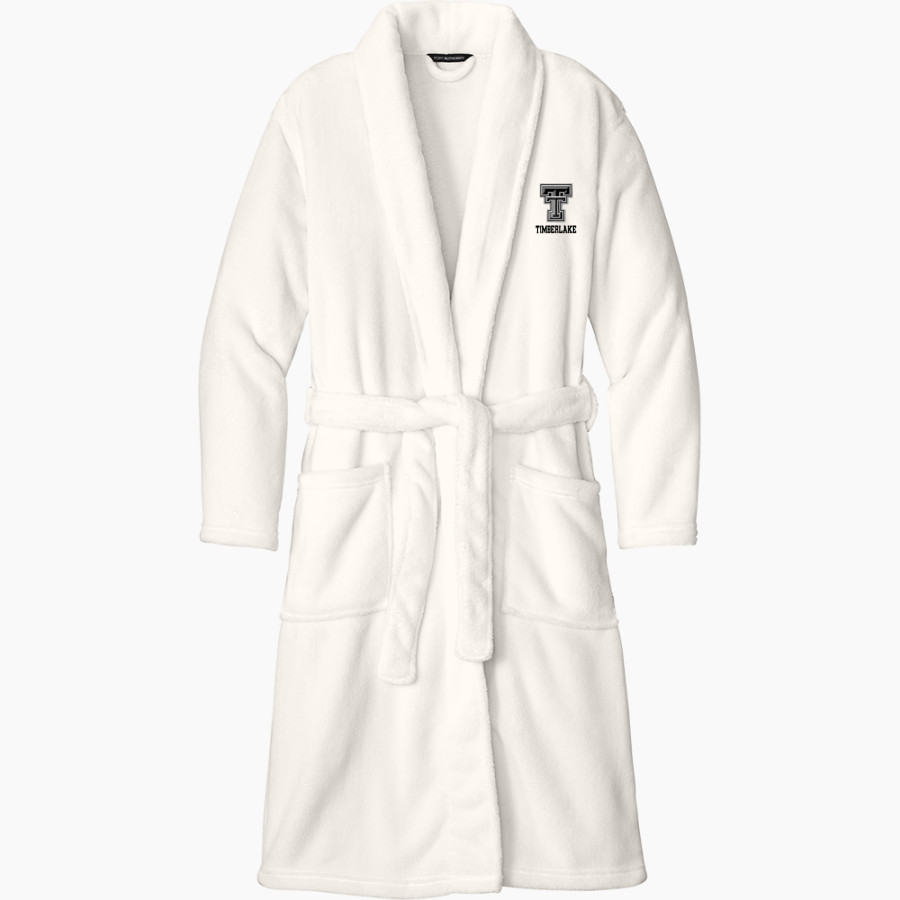 TIMBERLAKE HIGH SCHOOL TIGERS Port Authority Men's Plush Microfleece Shawl Collar Robe