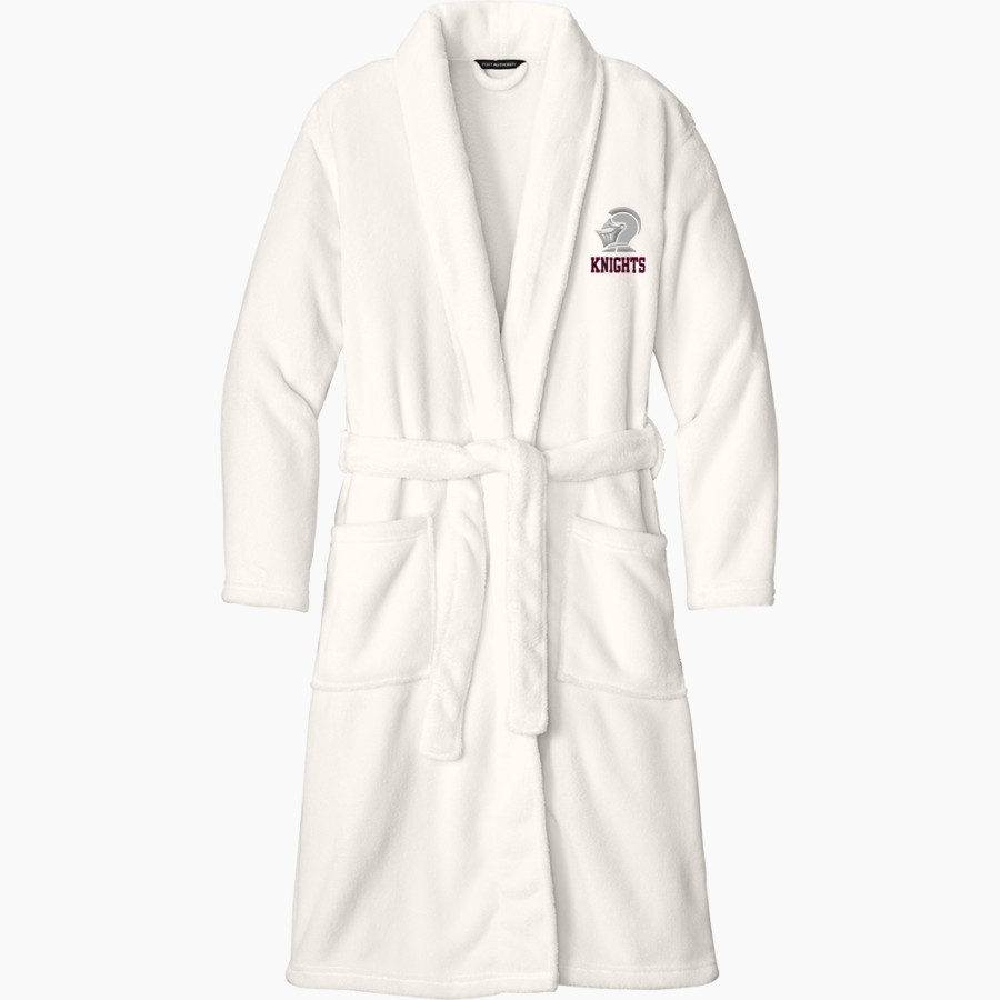 Nova Knights Port Authority Men's Plush Microfleece Shawl Collar Robe