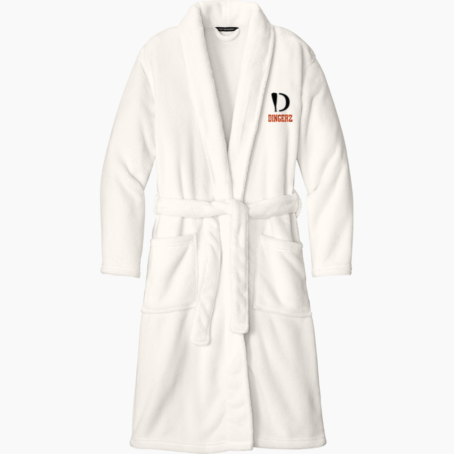 Dingerz Softball Dingerz Port Authority Men's Plush Microfleece Shawl Collar Robe