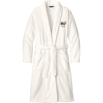 Southern Delaware School Of The Arts dragons <span class="pdp-name-mascot">SDSA Dragons</span> Port Authority Men's Plush Microfleece Shawl Collar Robe Front Thumbnail