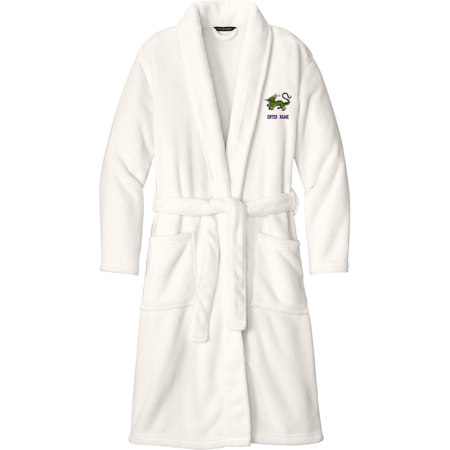 Southern Delaware School Of The Arts dragons <span class="pdp-name-mascot">SDSA Dragons</span> Port Authority Men's Plush Microfleece Shawl Collar Robe