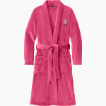 Saint Peter High School SAINTS ONLINE STORE <span class="pdp-name-mascot">Saint Peter Saints</span> Port Authority Men's Plush Microfleece Shawl Collar Robe Front Thumbnail