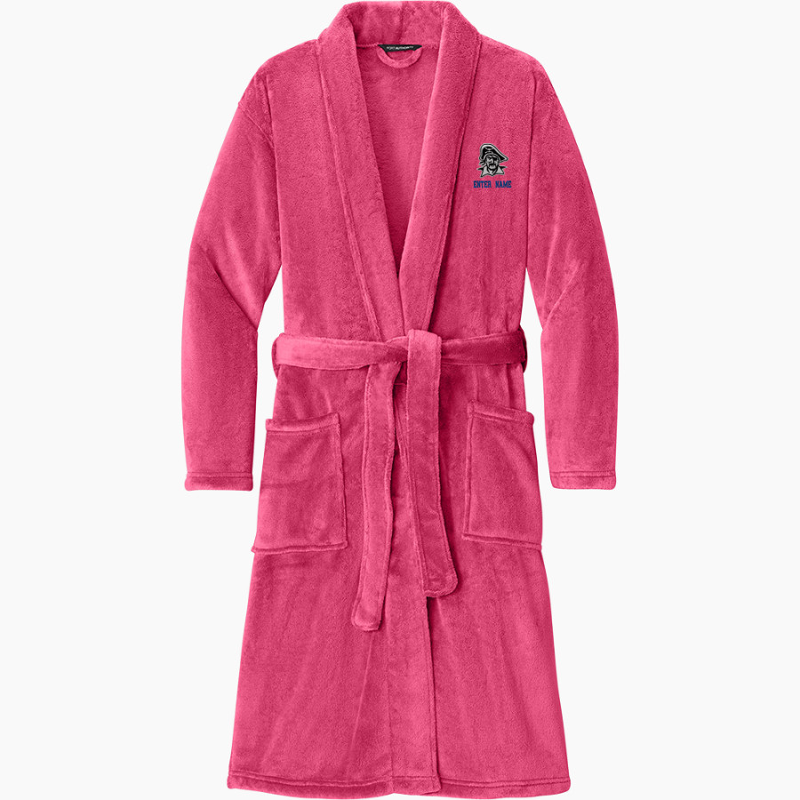 Wheatland High School Pirates <span class="pdp-name-mascot">Wheatland High School Pirates</span> Port Authority Men's Plush Microfleece Shawl Collar Robe