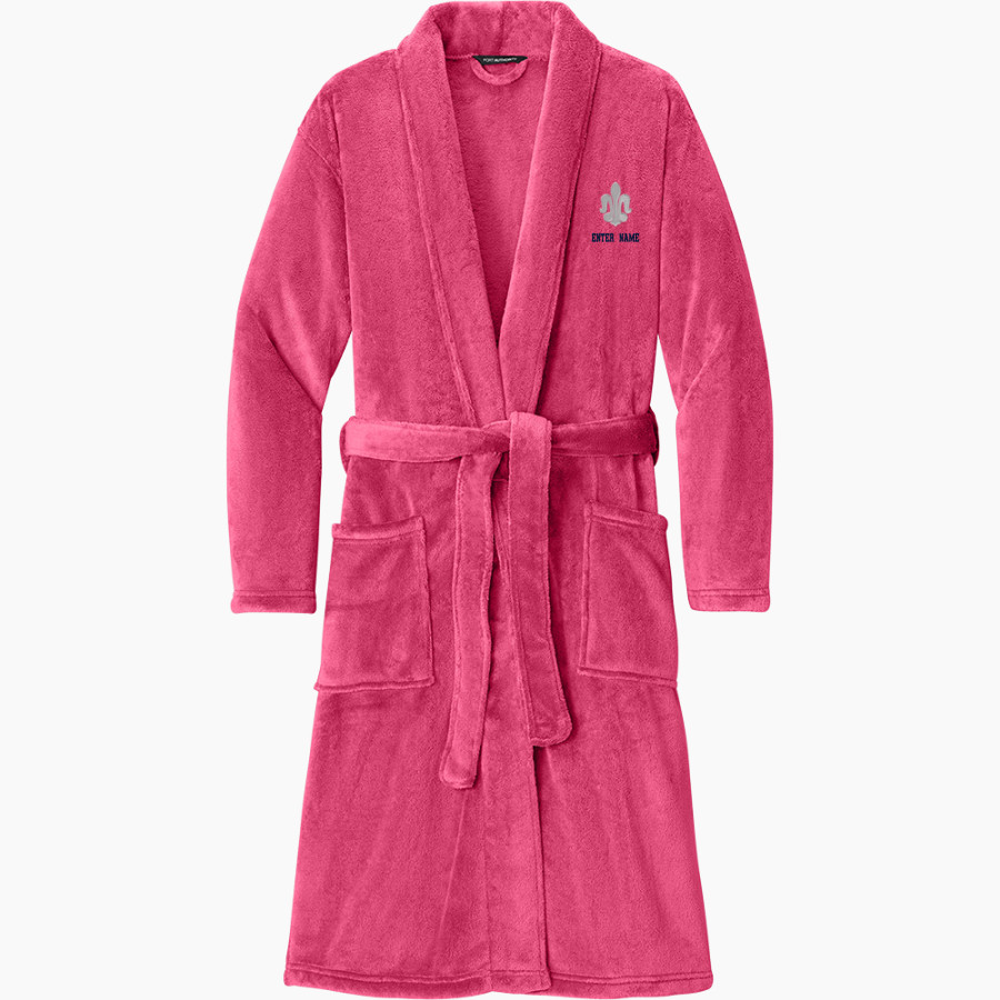 Saint Peter High School SAINTS ONLINE STORE <span class="pdp-name-mascot">Saint Peter Saints</span> Port Authority Men's Plush Microfleece Shawl Collar Robe