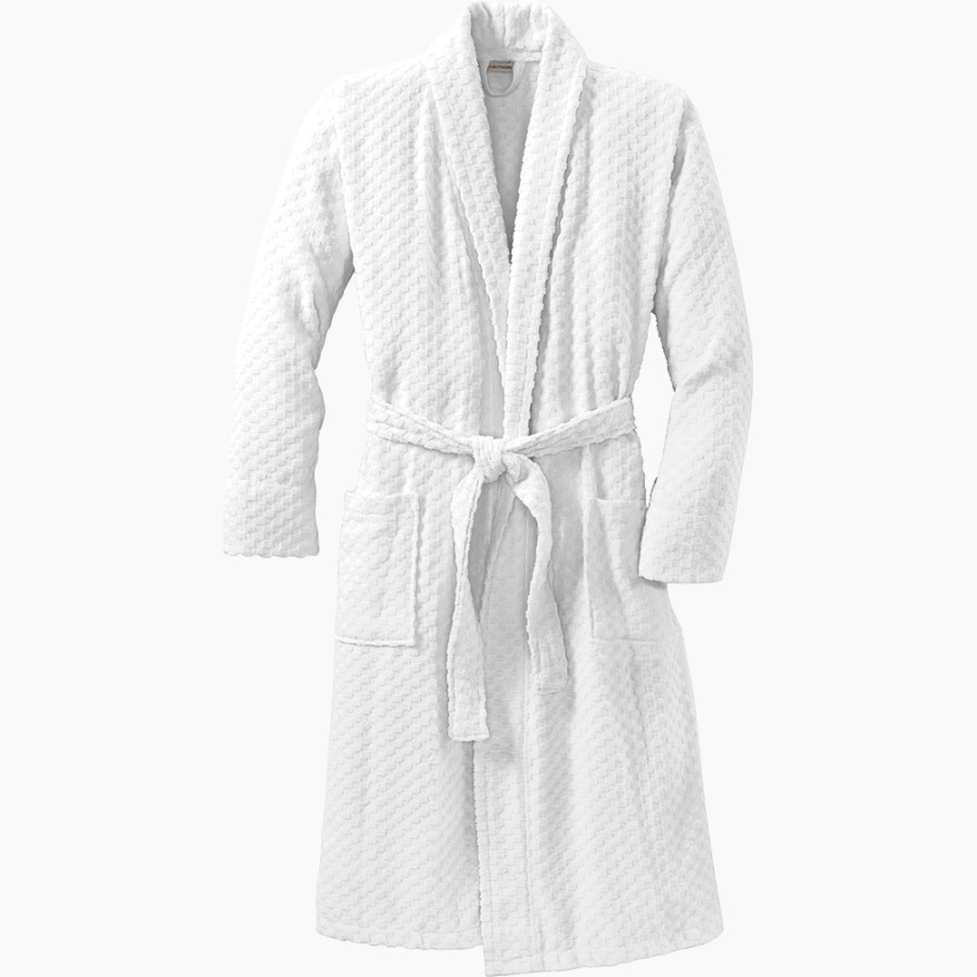 Rockwell Christian Chargers <span class="pdp-name-mascot">Rockwell Christian Chargers</span> Port Authority Men's Checkered Terry Shawl Collar Robe