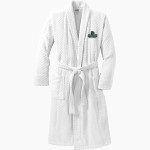 PROVO HIGH SCHOOL BULLDOGS <span class="pdp-name-mascot">PROVO BULLDOGS</span> Port Authority Men's Checkered Terry Shawl Collar Robe Front Thumbnail