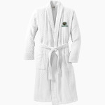 Bemidji State Athletics <span class="pdp-name-mascot">Bemidji State Beavers</span> Port Authority Men's Checkered Terry Shawl Collar Robe Front Thumbnail