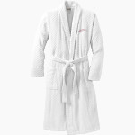DELTA HIGH SCHOOL RABBITS <span class="pdp-name-mascot">DELTA RABBITS</span> Port Authority Men's Checkered Terry Shawl Collar Robe Front Thumbnail
