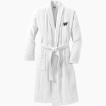CRETE-MONEE HIGH SCHOOL WARRIORS <span class="pdp-name-mascot">CRETE - MONEE WARRIORS</span> Port Authority Men's Checkered Terry Shawl Collar Robe Front Thumbnail