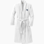 MARYSVILLE HIGH SCHOOL VIKINGS <span class="pdp-name-mascot">MARYSVILLE VIKINGS</span> Port Authority Men's Checkered Terry Shawl Collar Robe Front Thumbnail