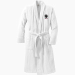 Peachtree Panthers <span class="pdp-name-mascot">Peachtree Academy Panthers</span> Port Authority Men's Checkered Terry Shawl Collar Robe Front Thumbnail