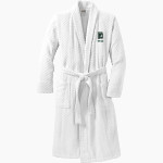 Franklin Quakers <span class="pdp-name-mascot">Franklin Quakers</span> Port Authority Men's Checkered Terry Shawl Collar Robe Front Thumbnail