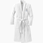 Saint Peter High School SAINTS ONLINE STORE <span class="pdp-name-mascot">Saint Peter Saints</span> Port Authority Men's Checkered Terry Shawl Collar Robe Front Thumbnail