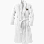 LIBERTY COUNTY HIGH SCHOOL BULLDOGS <span class="pdp-name-mascot">LIBERTY COUNTY BULLDOGS</span> Port Authority Men's Checkered Terry Shawl Collar Robe Front Thumbnail