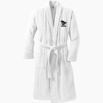 RIVERSIDE PIRATES The Official Online Store Port Authority Men's Checkered Terry Shawl Collar Robe Front Thumbnail